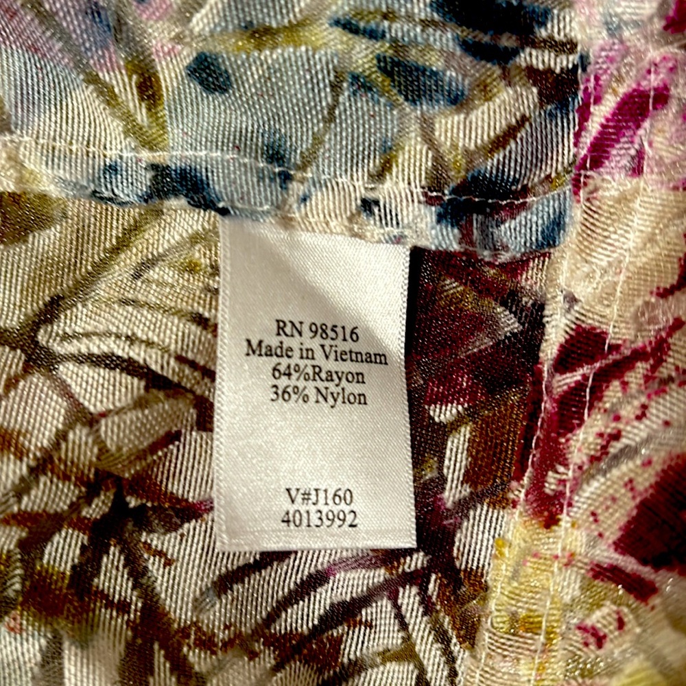 Coldwater Creek Women sheer multi-color sheer Jackets - Picture 5 of 7